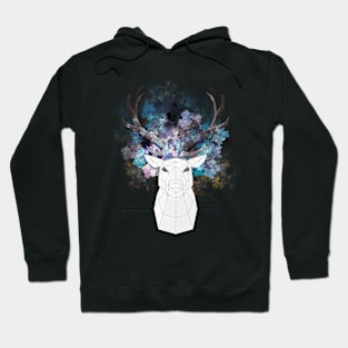 Low poly deer (art2) Hoodie